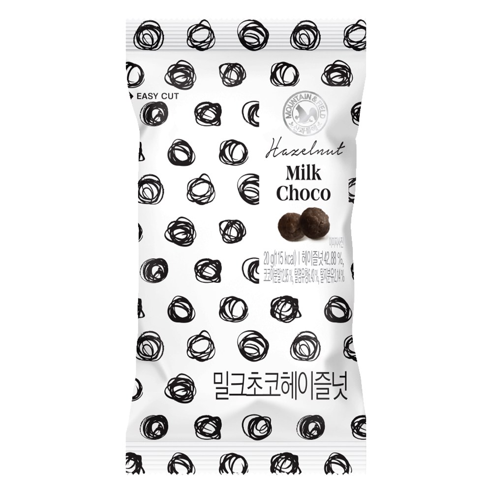 산과들에 밀크 초콜릿 헤이즐넛 초코볼, 30개, 20g 33,100원