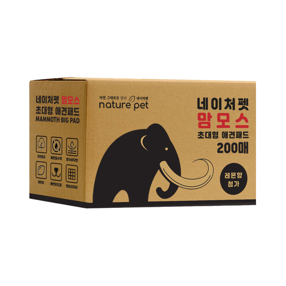 네이처펫 맘모스 초대형 애견패드 레몬향 39,900원