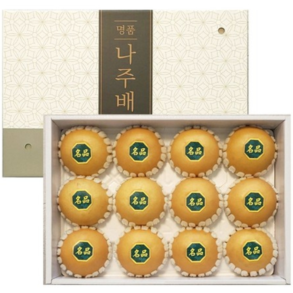 [백화점납품] 최고급 나주배 과일선물세트 제수용특품, 1세트, 명품 나주배 선물세트 7.5kg(11-12과) 80,200원