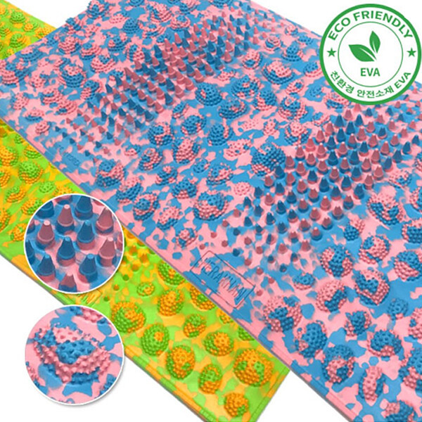 (주)에이스샵_국내생산 발지압매트 핑크,옐로우 발매트 발지압 헤라칸 지압매트 곤겅먀투 18,800원