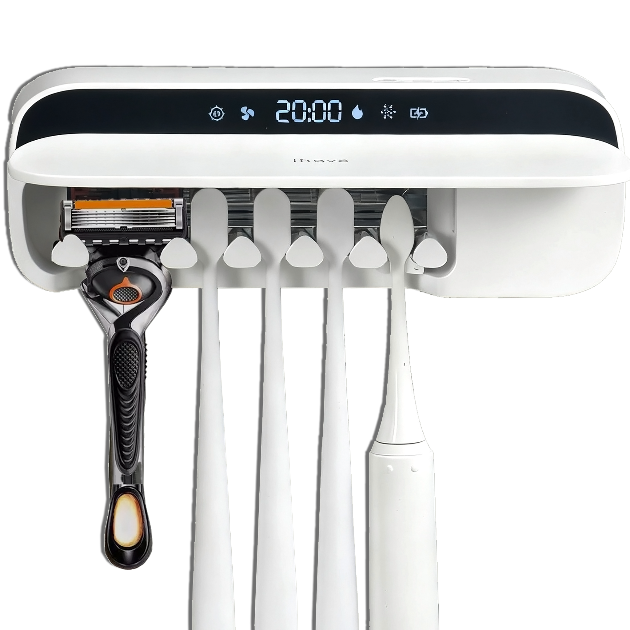 F8가족용 스마트 칫솔 살균기 억 단위 음이온 360살균 4시간 스마트 순환 살균 UV 테스트 용지 증정 구강세정기 노즐 살균 가능, 흰색, F8 34,490원