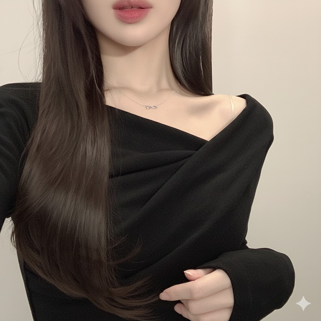 [브링썸/당일출고!!,볼륨업!] 페미닌 슬림핏 기모 브이넥 드레이프 셔링랩 크롭긴팔티 24,500원