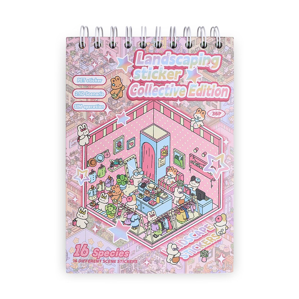 BUZOO 3D 집꾸미기 스티커 16종 방꾸미기 핀셋 세트, 1개, 핑크색 12,900원