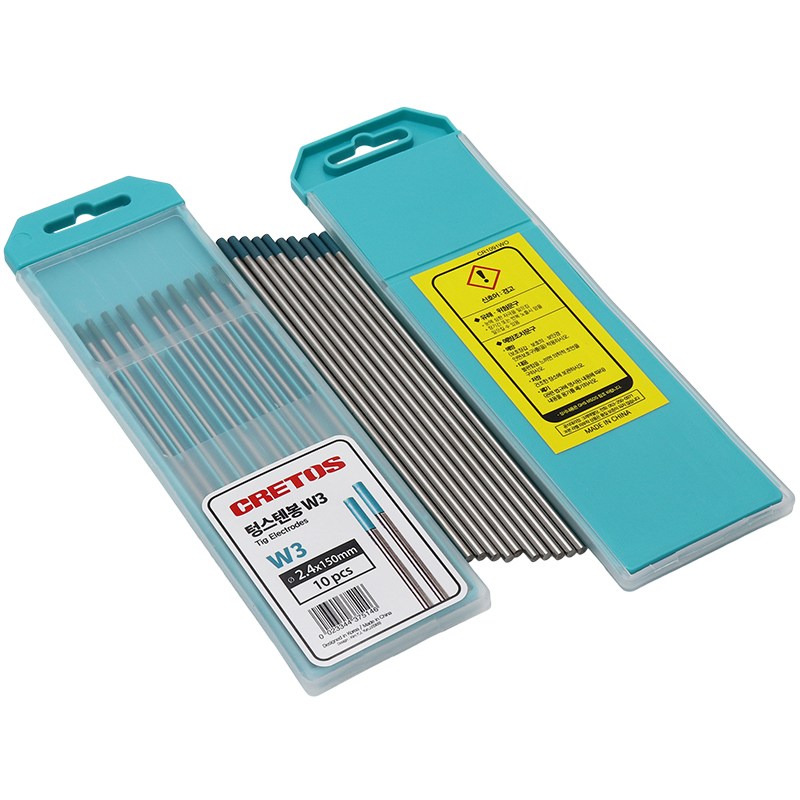크레토스 텅스텐 전극 봉 W3 혼합형 2.4mm (10개입) 티그 알곤 용접 61,900원