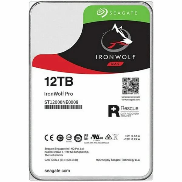 Seagate IronWolf Pro 12TB 7200RPM SATA 6Gb/s 3.5인치 NAS HDD ST12000NE0008용 새 제품 503,900원