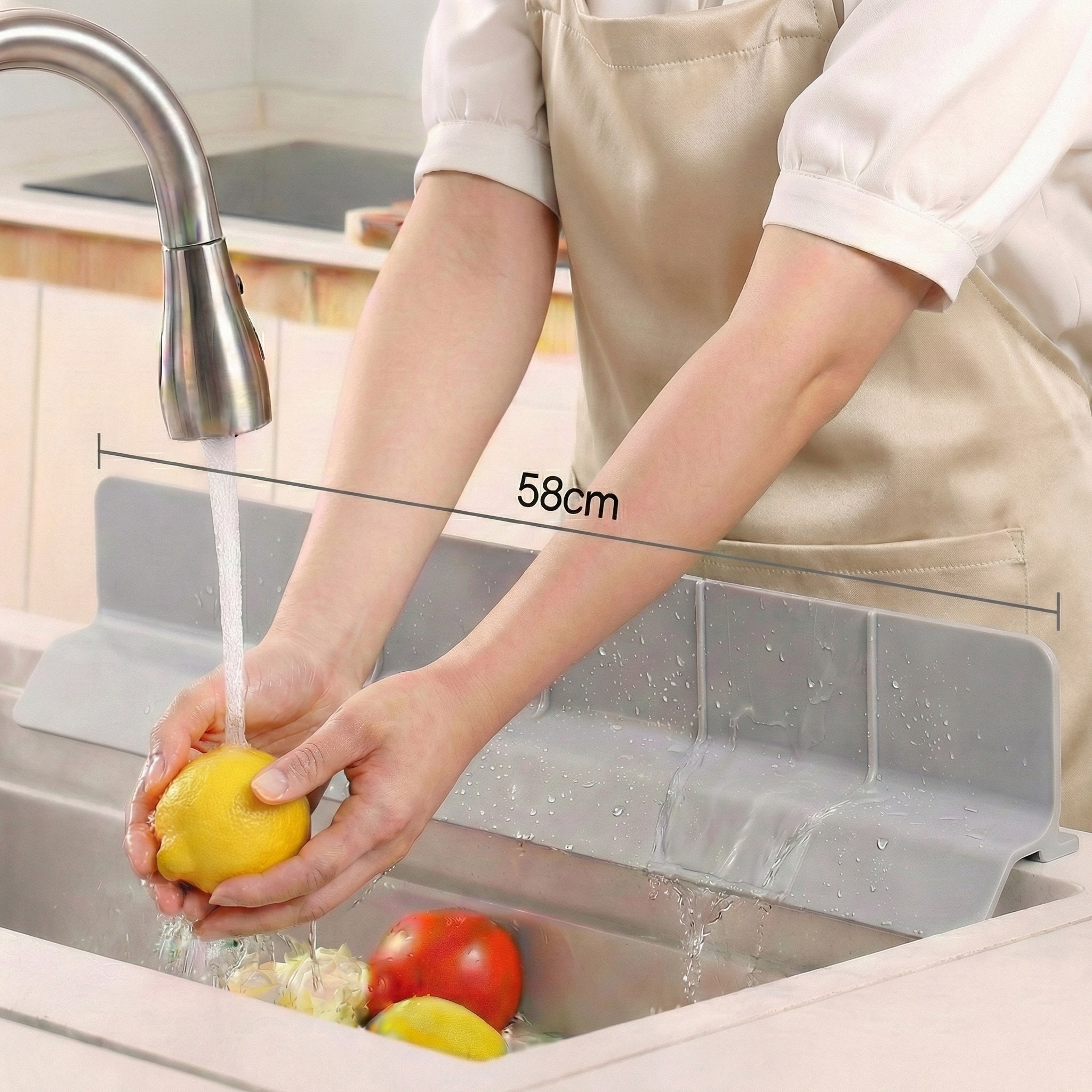 에스위두 물튀김 방지 처마 싱크대 물막이 높이 9cm M 9,980원