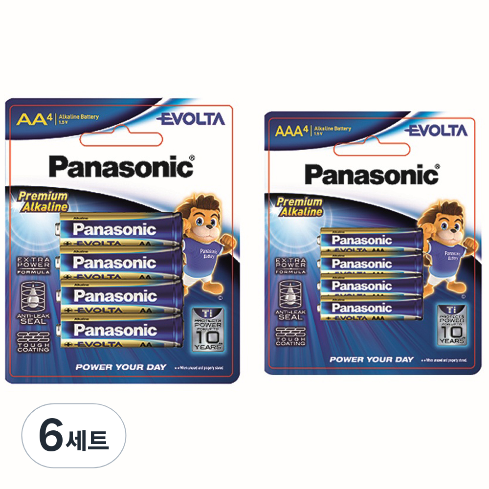파나소닉 에볼타 프리미엄 알카라인 건전지 세트 AA 4p + AAA 4p 69,360원