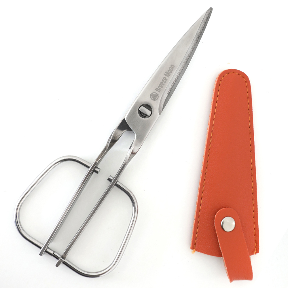 브리즈문 분리형 스테인리스 가위 + 가죽 케이스 세트 13,800원