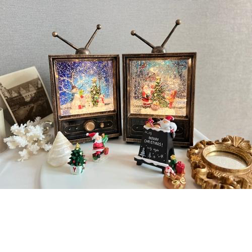 빈티지 레트로 티비오르골 캠핑 조명 무드등 눈사람 산타 크리스마스 조카선물 51,600원