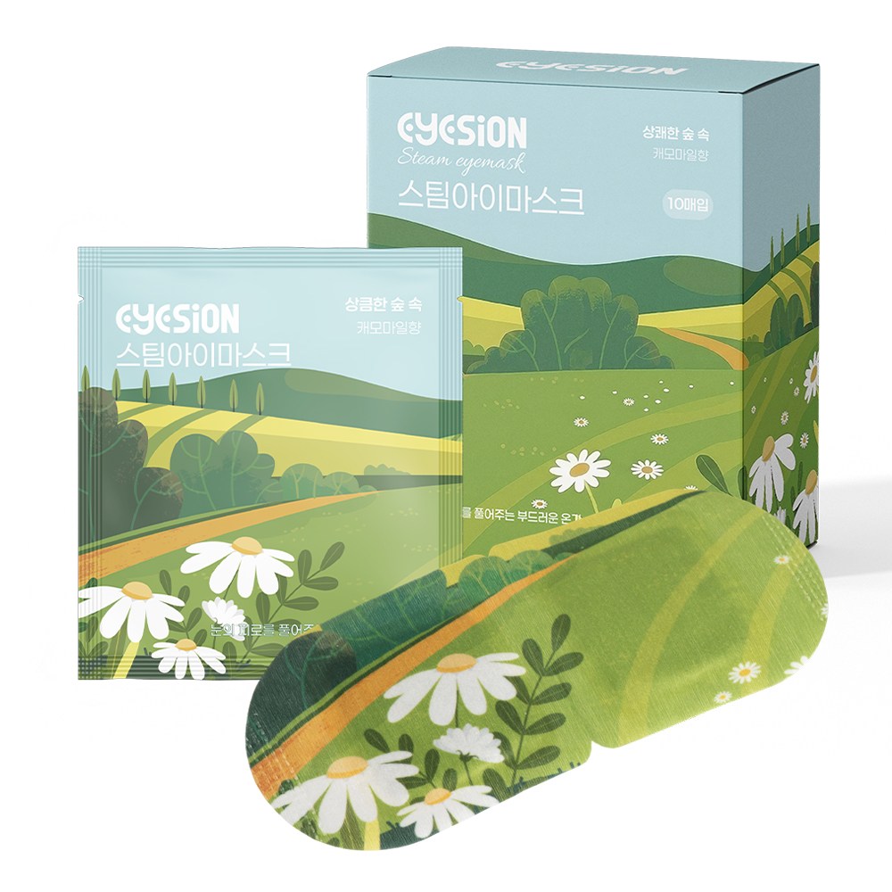 아이즈온 스팀아이마스크 EYESION 온열안대 캐모마일향, 4박스, 10매입 17,800원