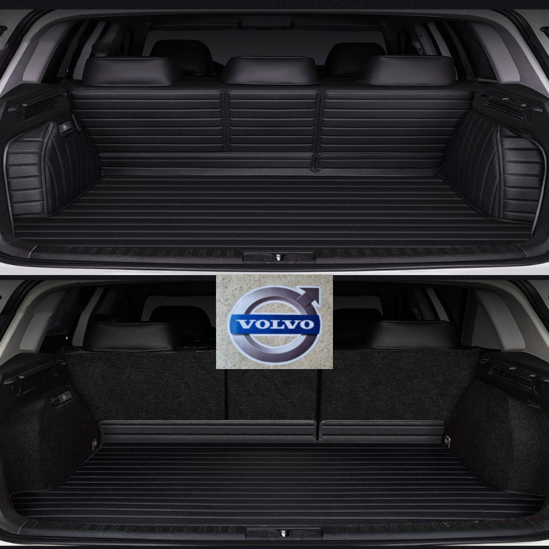 럭키카 볼보 트렁크매트 카매트 차박매트 방수 풀커버 가죽 매트 S90 XC60 XC90 V90, 블랙, 볼보 V40 119,000원