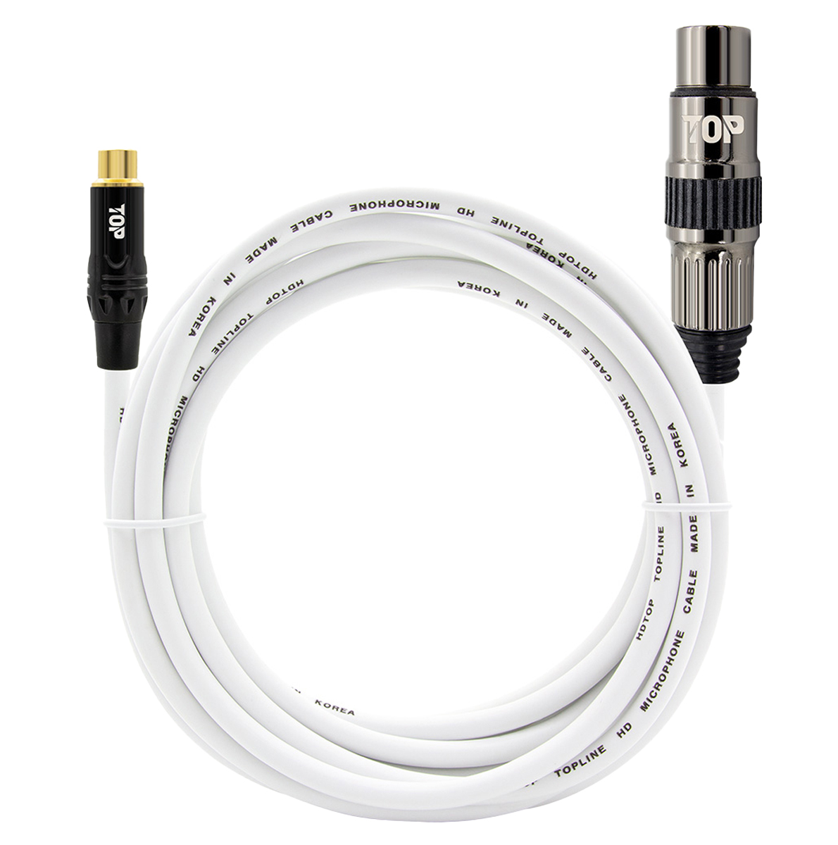HDTOP RCA 암 TO XLR 암 케이블 화이트 15,500원