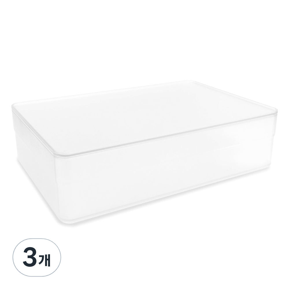 플라팜 컴팩트 다용도 픽스 정리함 4호, 화이트, 3개 24,950원