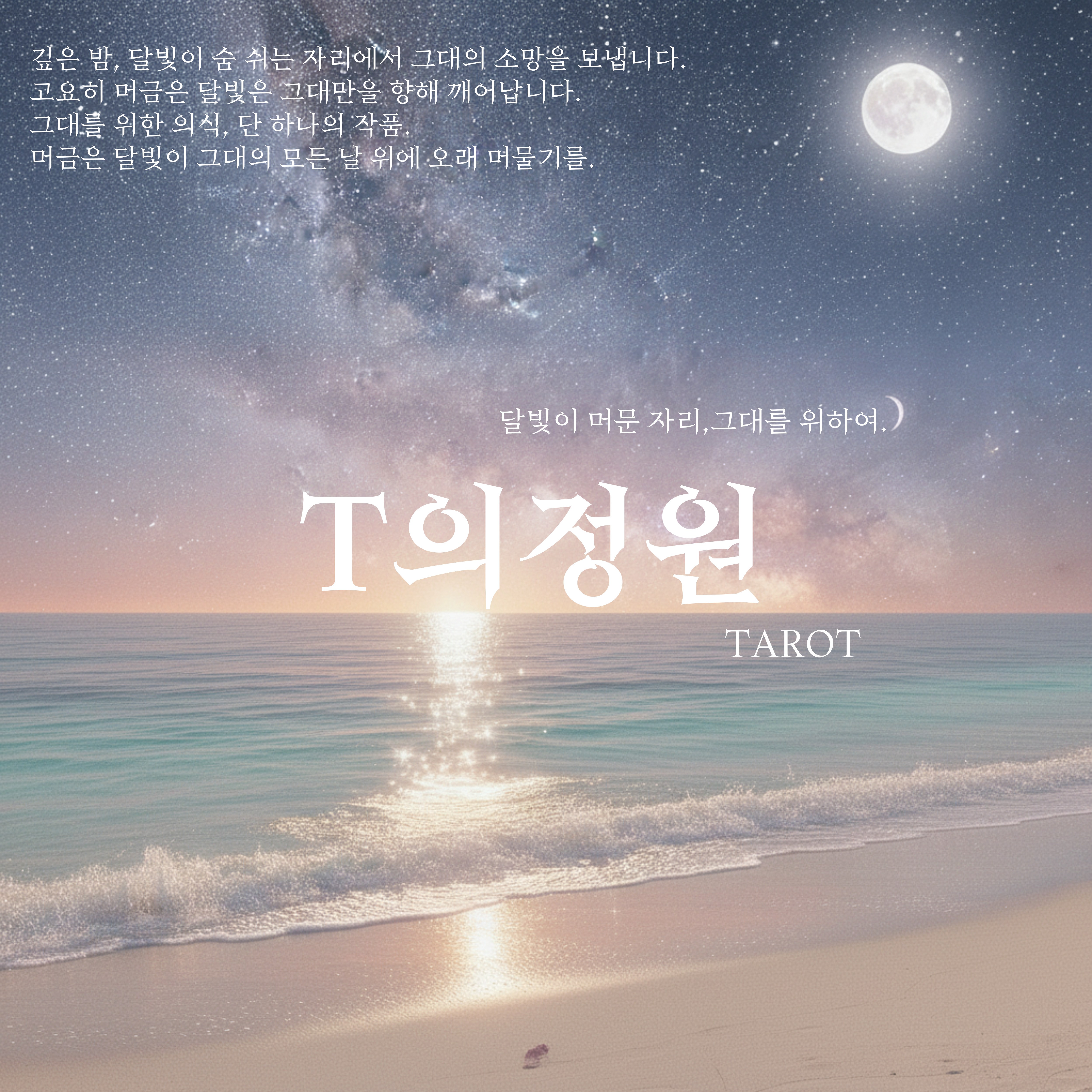 달빛 에디션 -비주아라 x T의정원 타로카드와 맞춤 제작. 기도후 발송 150,000원