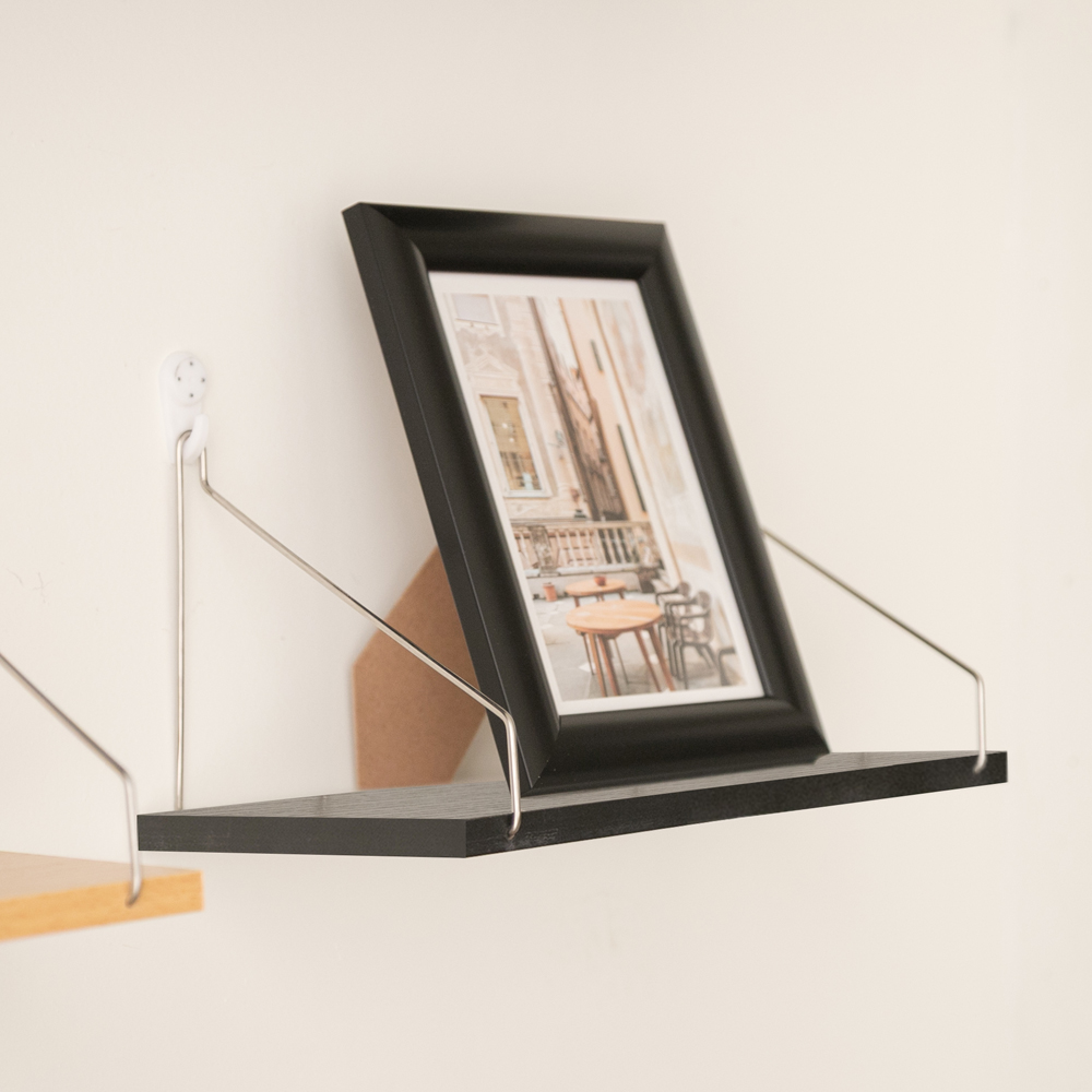 리빙공감 인테리어 우드 벽걸이 선반, 블랙, 1단 8,400원