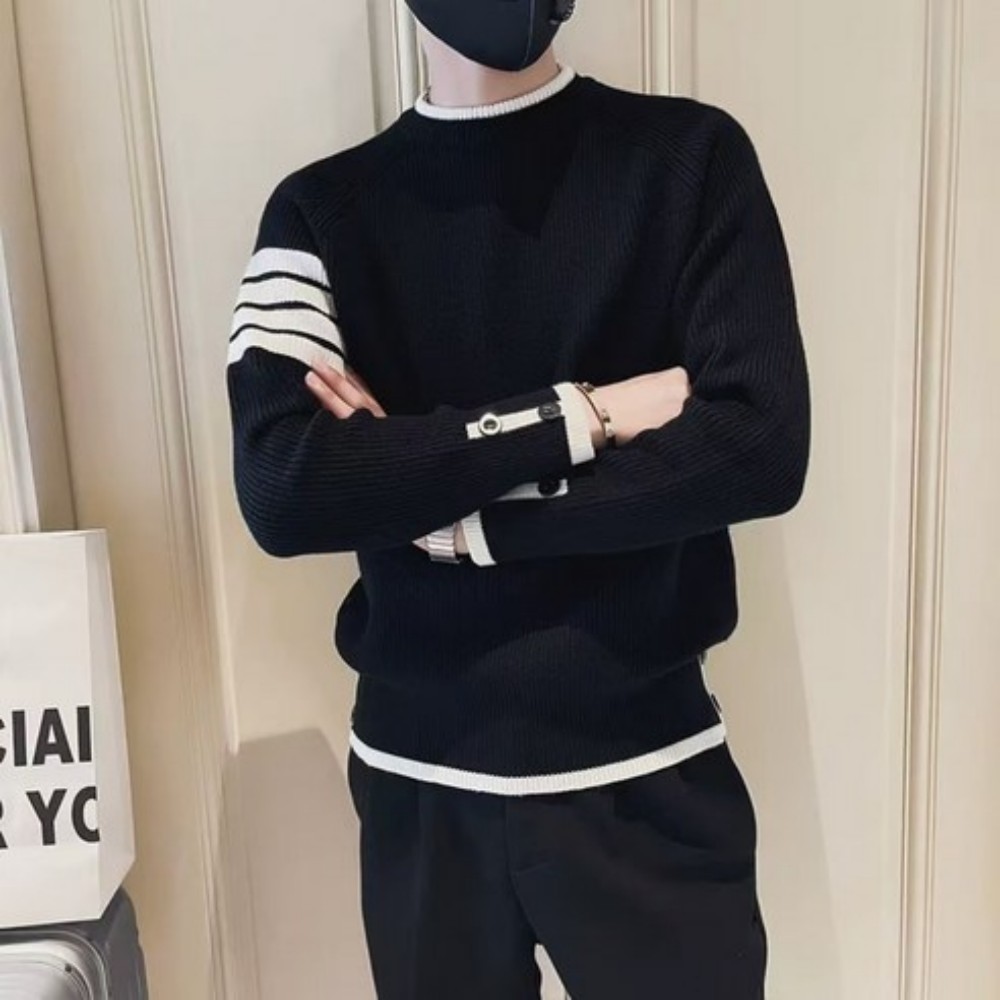 프라이트 남성 빅사이즈 라운드넥 봄 가을 꽈배기 니트 스웨터 36,800원