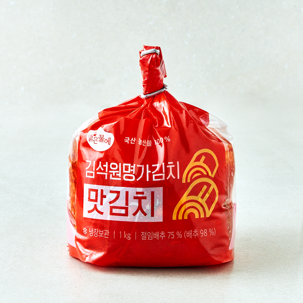 [로켓프레시] 맑은물에 김석원 명가김치 맛김치, 1kg, 1개 11,250원