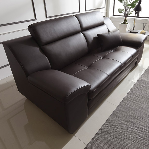 [삼익가구]코모도 천연소가죽 3인용 소파(스툴제외) 389,000원