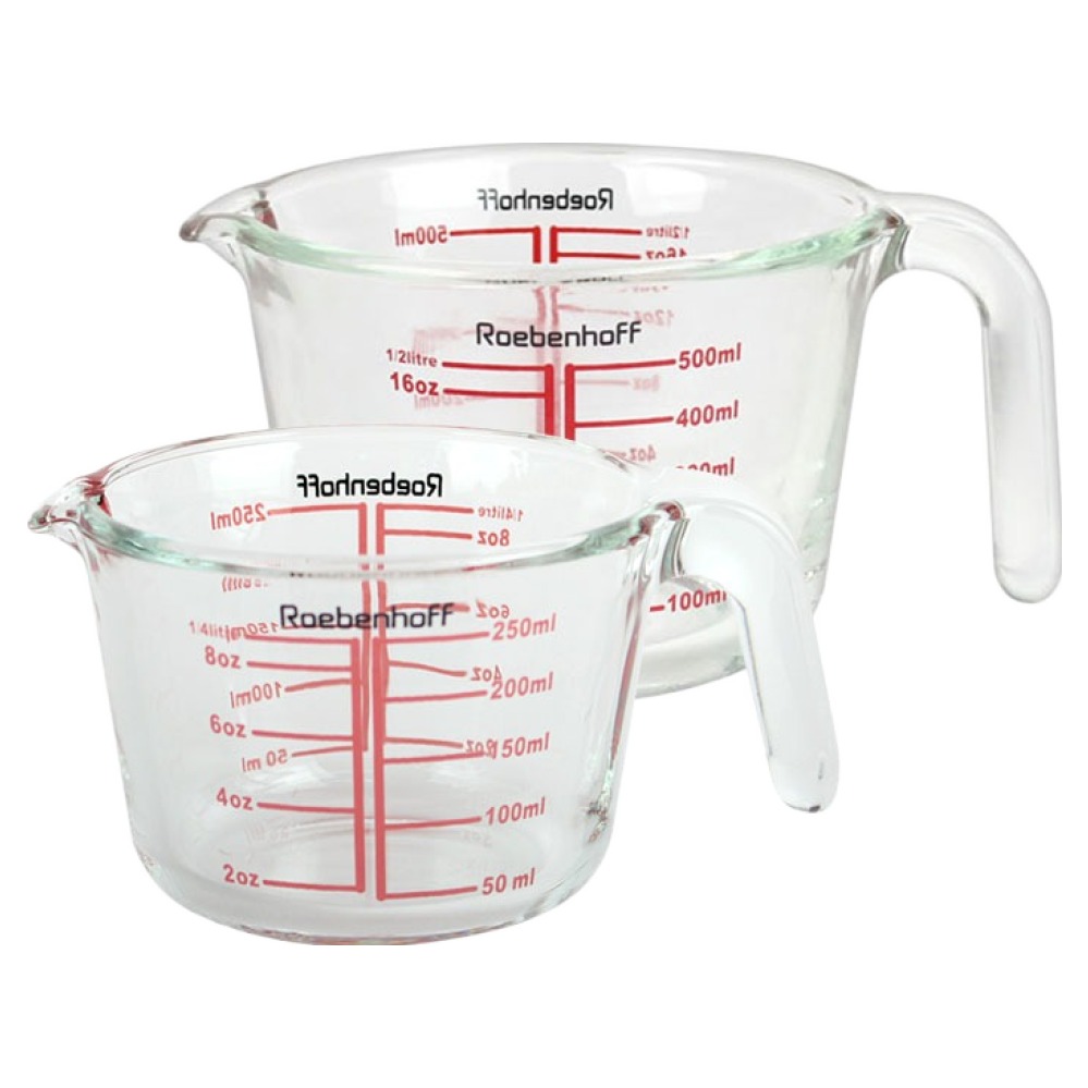 레벤호프 내열 유리 계량컵 250ml + 500ml 세트 10,400원