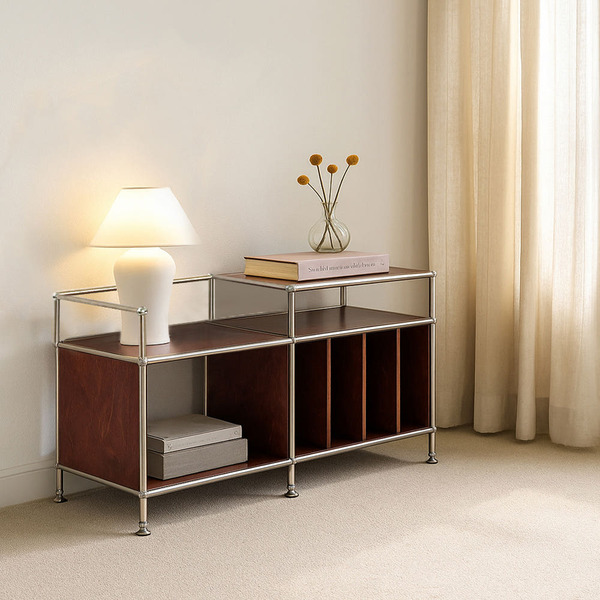 에프룸 미드센츄리 모듈 수납장 거실 선반장 모듈가구 책꽂이 389,000원