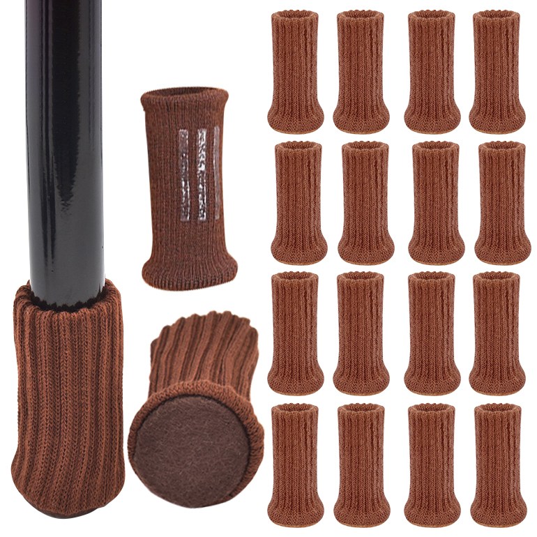 올리보 의자 소음방지 바닥보강 실리콘 미끄럼방지 다리커버 식탁 의자양말 2세대, 브라운, 32개 17,800원