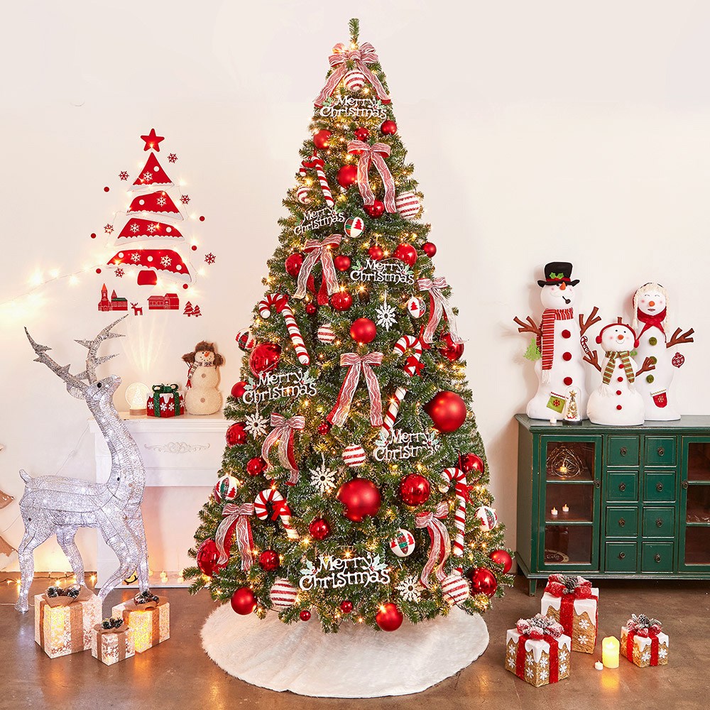 300cm 해피 롤리팝 스카치 눈꽃 트리 풀세트(전구포함) (2박스) 가정용 학교 학원 키즈카페 베이커리 현관 701,810원