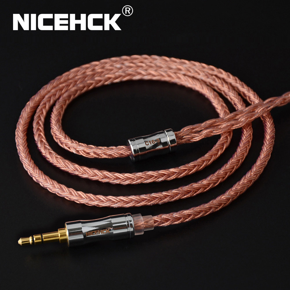 NiceHCK C16 3 이어폰 케이블 와이어 고순도 구리 이어버드 타임리스 MK4 F1 용 16 코어 5mm 2 4 4mm MMCX 0 78mm QDC2 26,700원