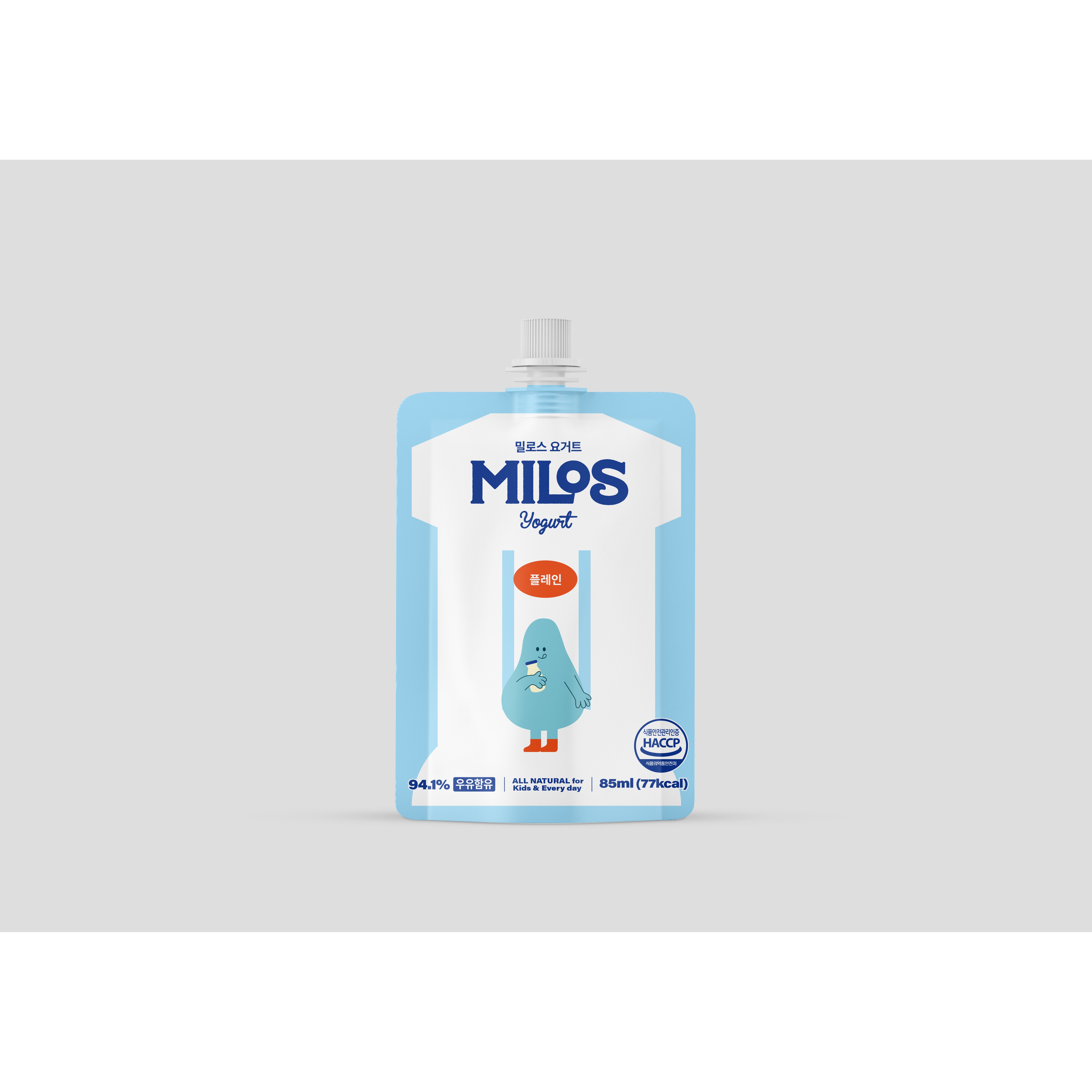 밀로스 어린이 요거트 자일리톨 파우치형 요거트볼, 4개, 85g, 플레인 14,400원