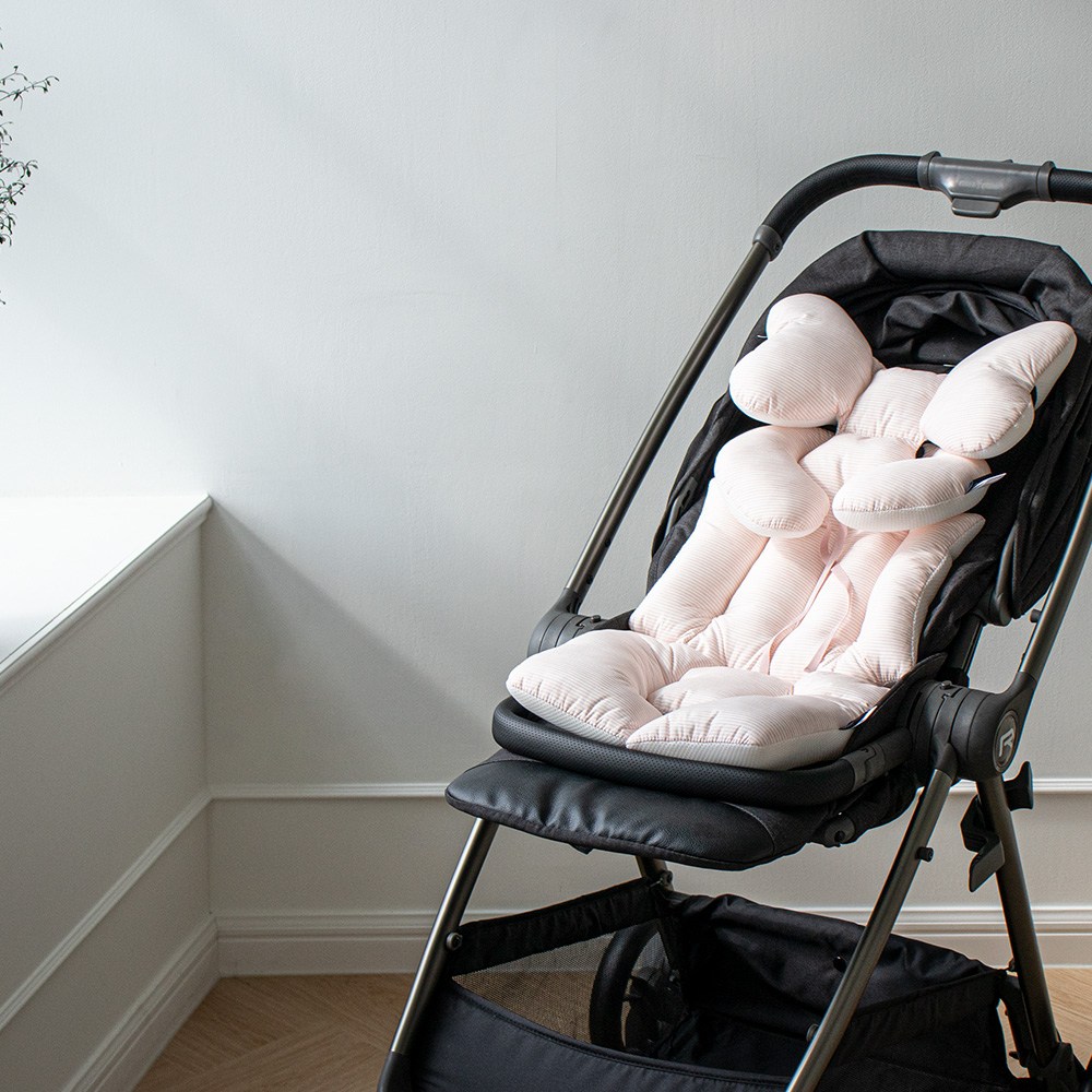 아누리 스트라이프 에어매쉬 유모차라이너 목쿠션 유모차시트, 1개 37,000원