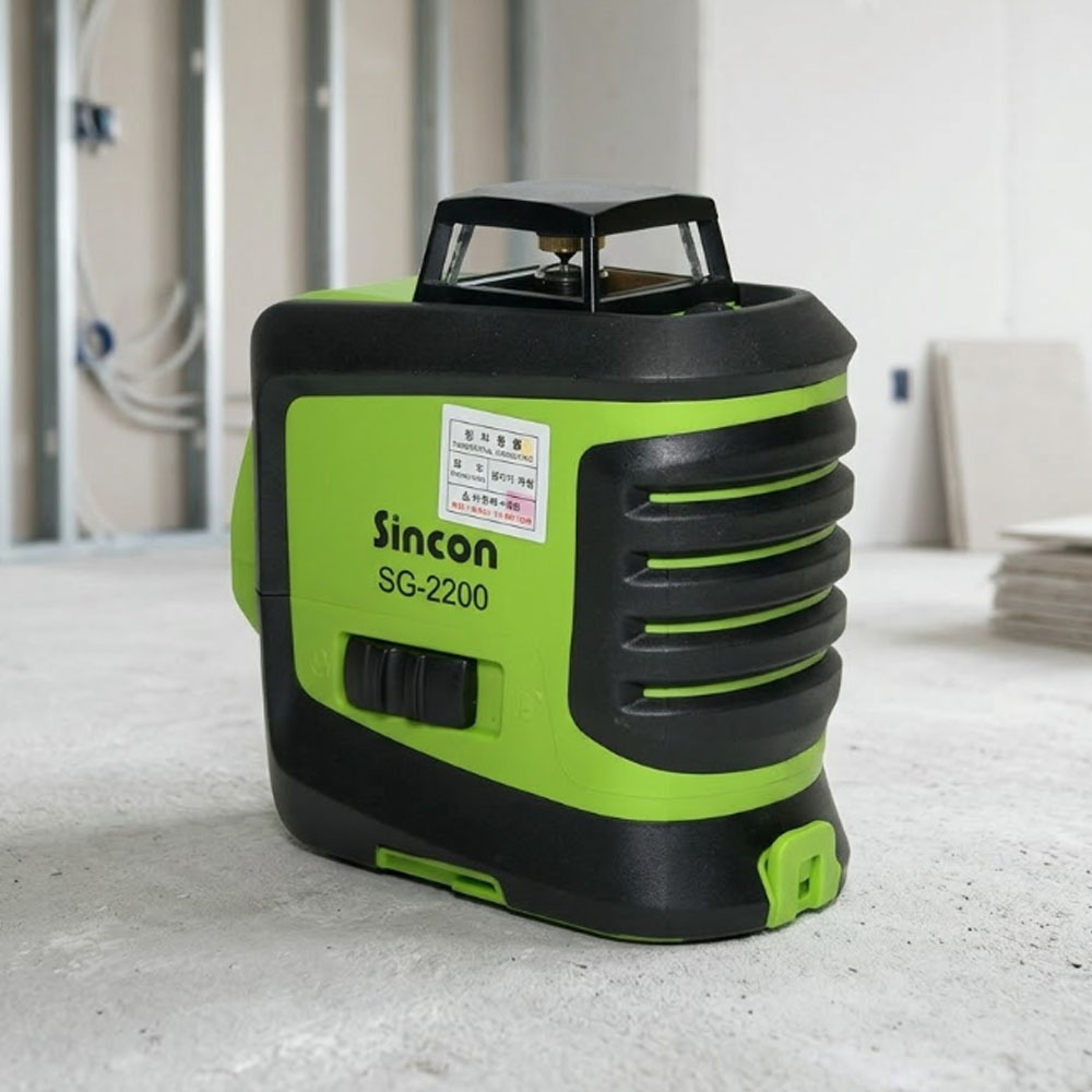 SINCON 3D 라인레이저레벨기 SG-2200 오슬람 LD GREEN 다이오드, 1개 237,690원