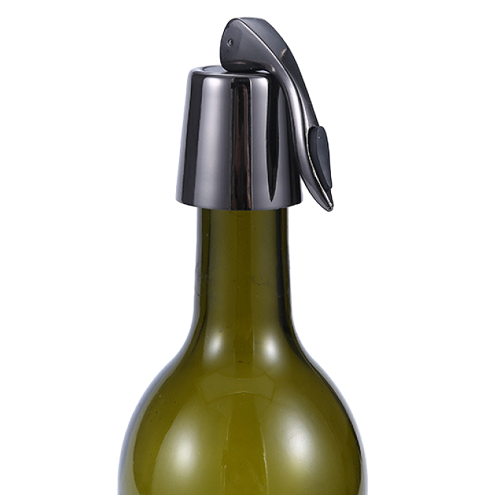 리빙온 스텐레스 와인 진공 마개, 블랙, 1개 9,400원