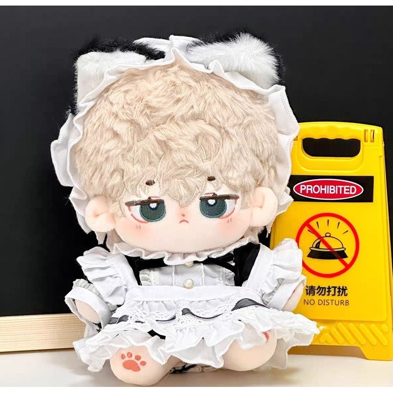 모카돌 10cm 20cm 솜인형옷 고양이 메이드복 3종세트 14,000원