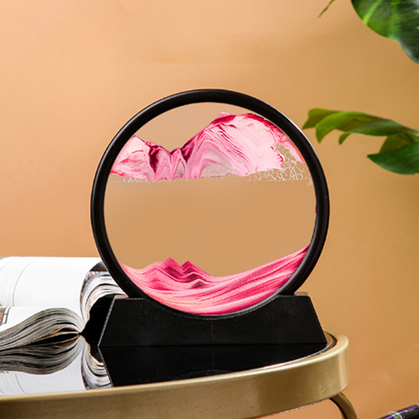 치프몰 움직이는 모래시계 샌드아트 원형 액자 모래멍 샌드멍 13,800원