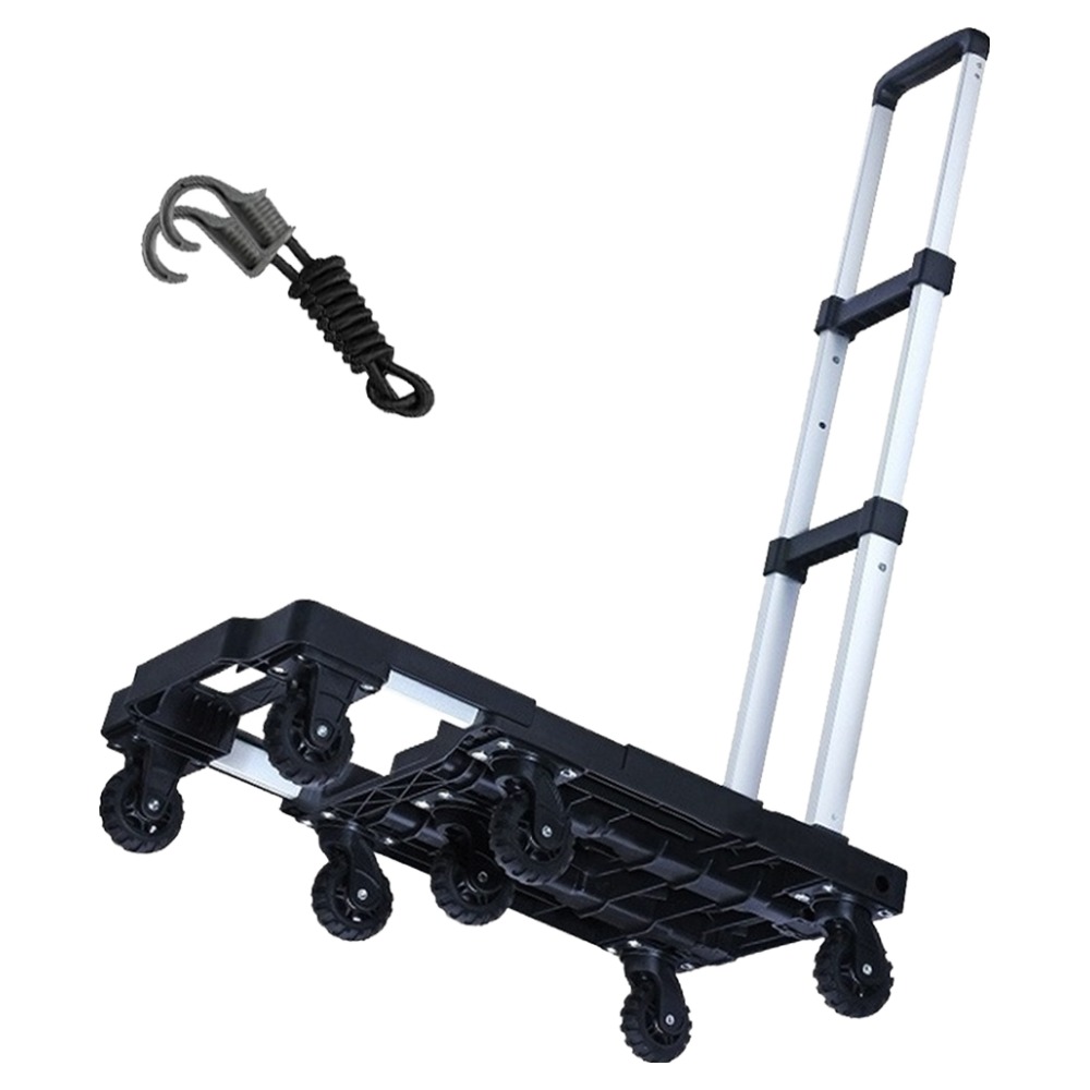 엘투리버스 길이 확장형 폴딩 카트 + 고정끈 세트, 블랙, 1개 39,860원