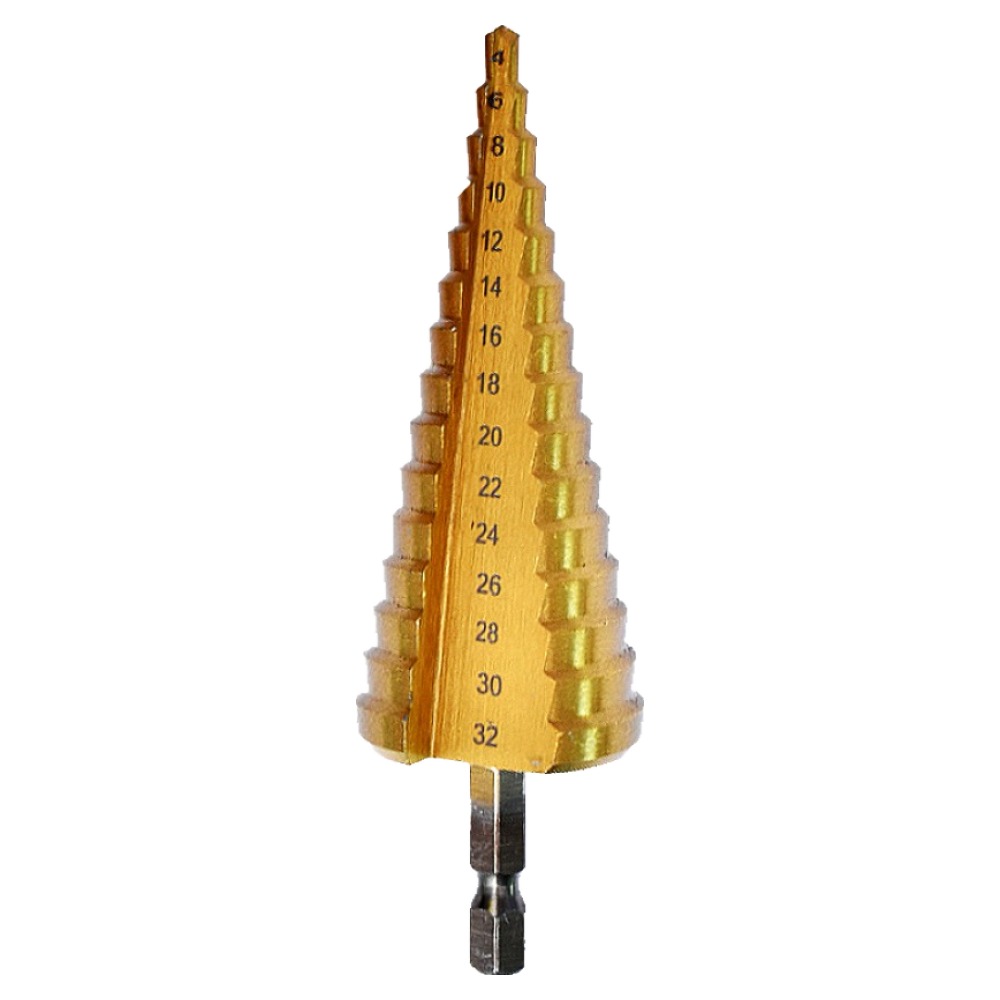 공구엔 스텝드릴비트 철판 파이프 확관 타공 드릴비트 4~32mm 5,400원