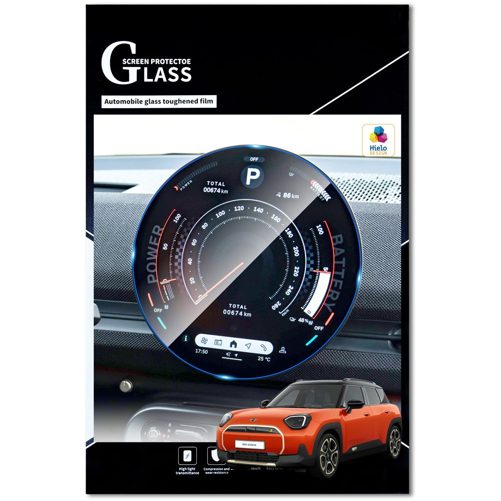 더뉴 미니 에이스맨 E SE JCW 내비게이션 보호필름 원형디스플레이 풀커버 액정보호필름, 0.1GB, 원형디스플레이 (고화질-강화유리필름) 20,900원