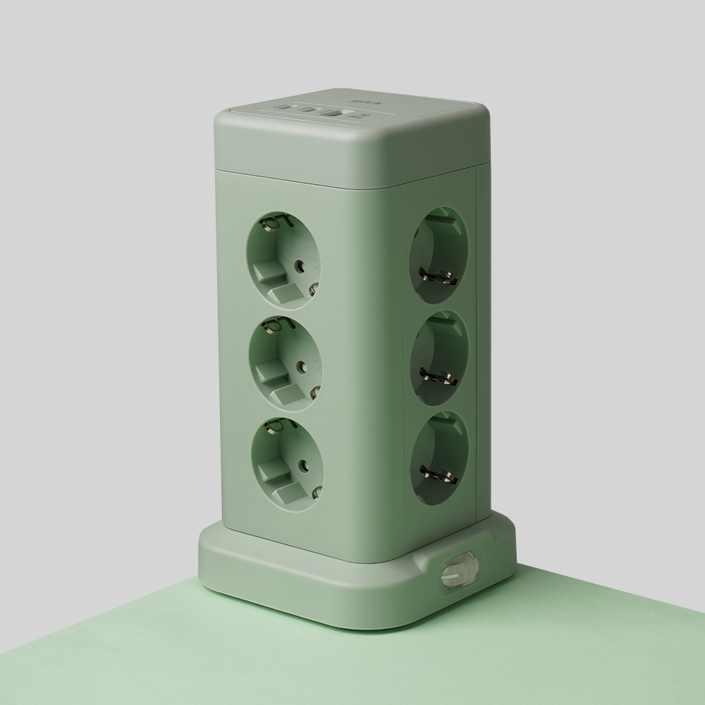 지클릭커 타워 12구 고용량 4000W USB 멀티탭 NP712PD 그린 32,200원