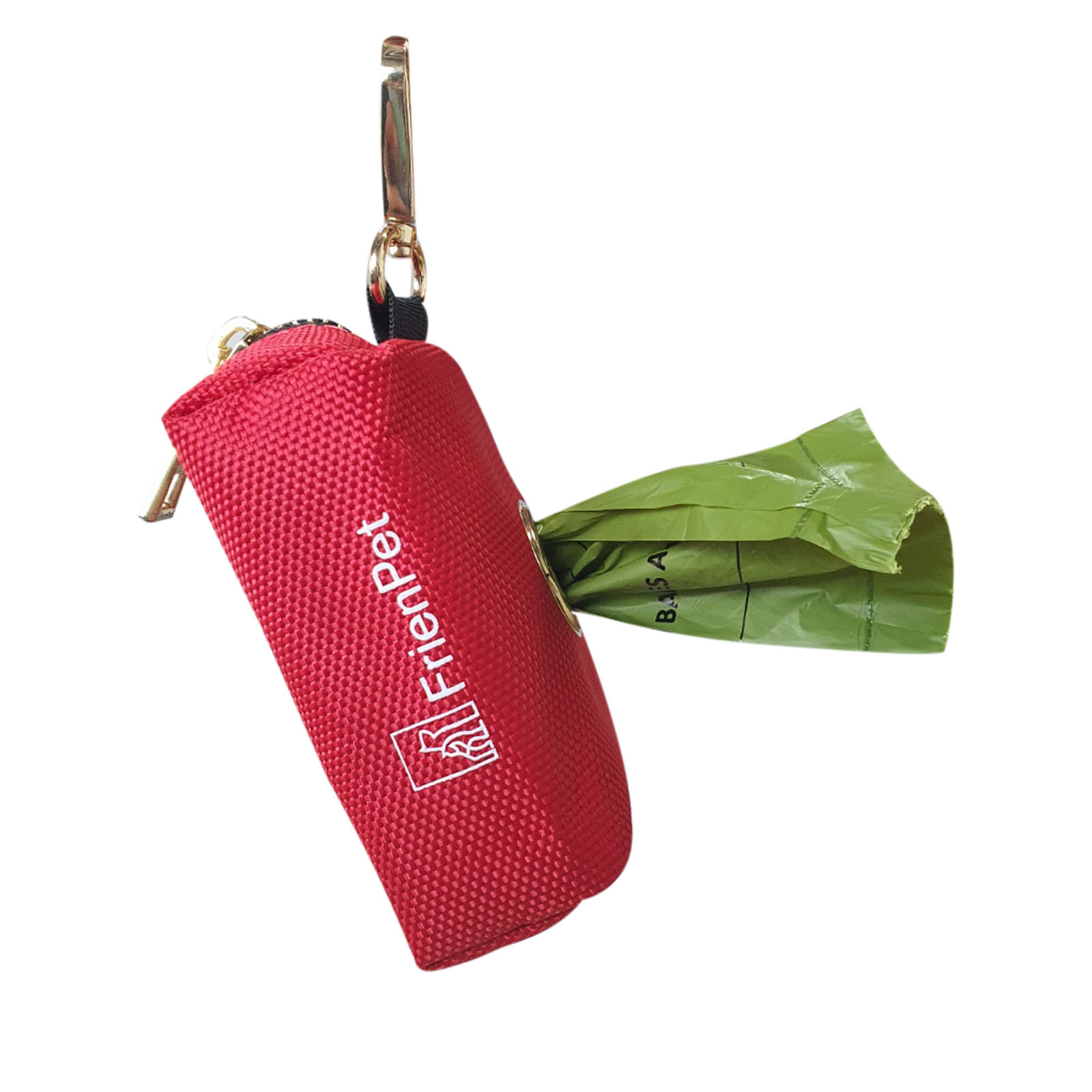 프렌펫 풉백 디스펜서 배변 봉투 파우치 케이스 분해비닐 1롤(15매) 포함, 1개, 레드 11,000원