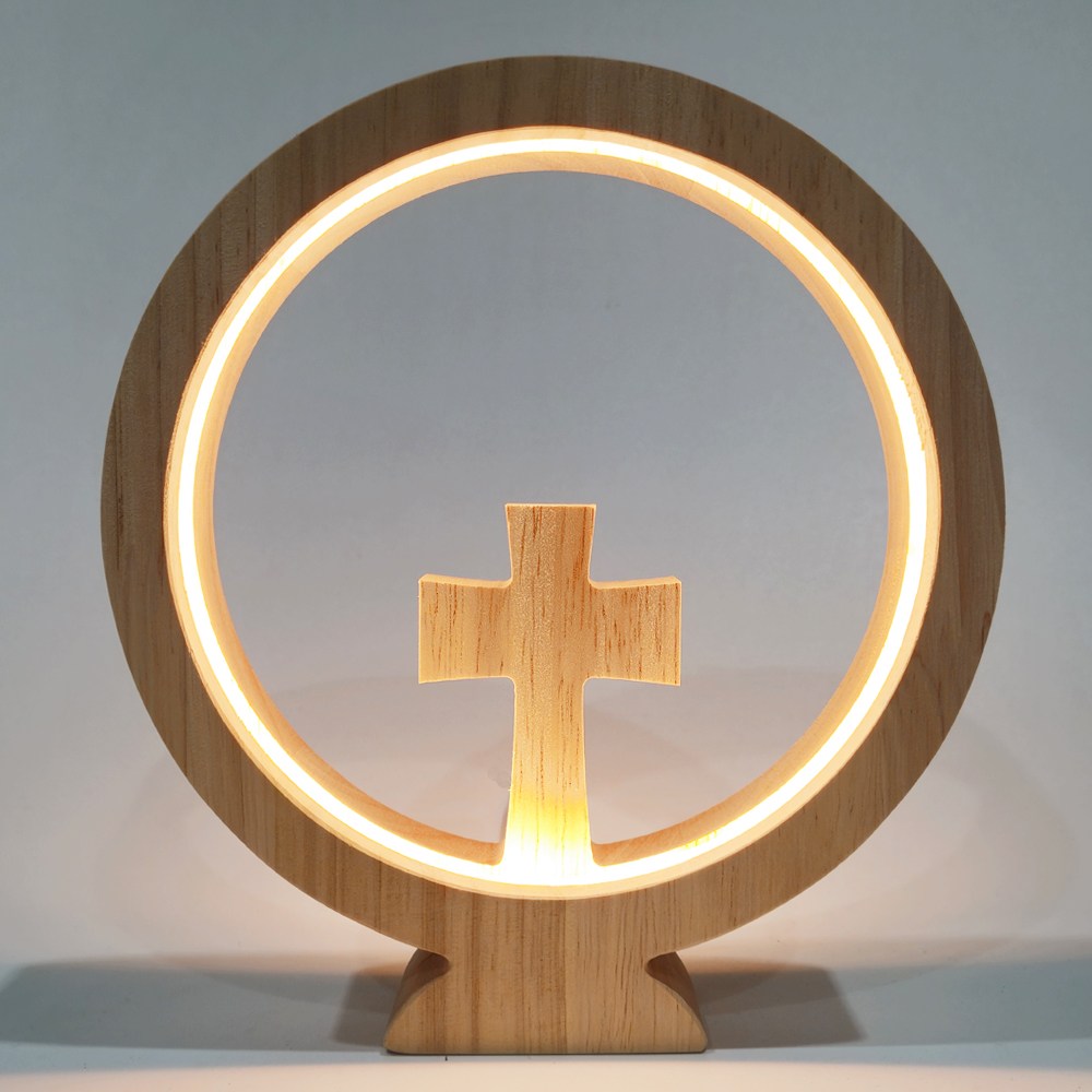까사미코 원목 십자가 LED 무드등 교회선물 기도등 26,800원