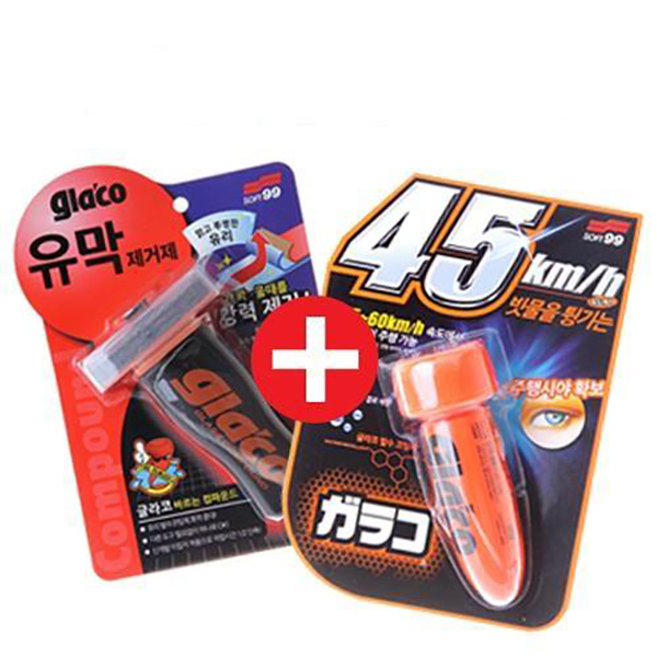 소프트99 글라코 유막제거제(G-47)+발수코팅제(G-4) 유리세정제, 1세트, 175ml 24,900원