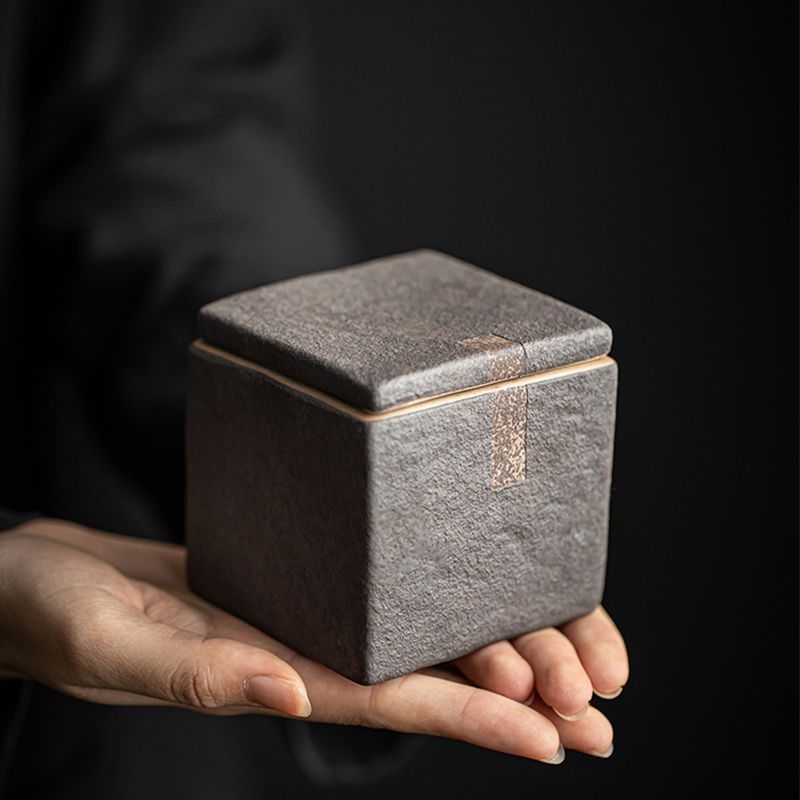 고급스러운 차잎보관함 전통 도예 습기방지 보이차/녹차 차통 24,880원