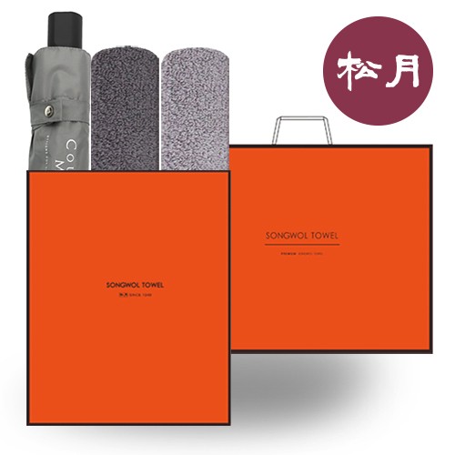 송월 프리미엄 O.G 우산+타올 3매 세트2 (CM3단폰지+플레르40수 2P) 25,340원