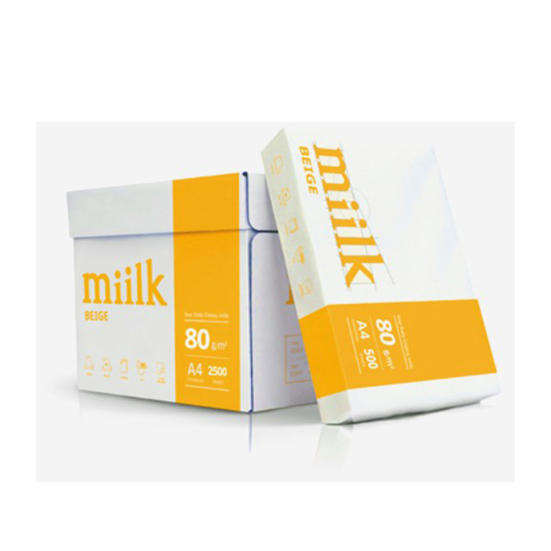 한국제지 밀크 베이지 복사용지, A4, 2500개 22,000원