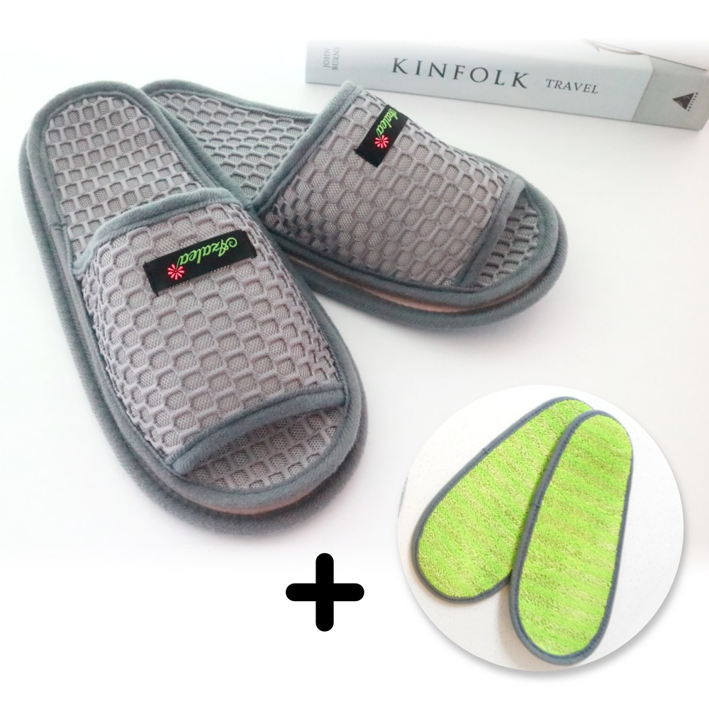 아젤리아 쿨매쉬 청소슬리퍼(연그레이)+추가 패드1세트 9,800원