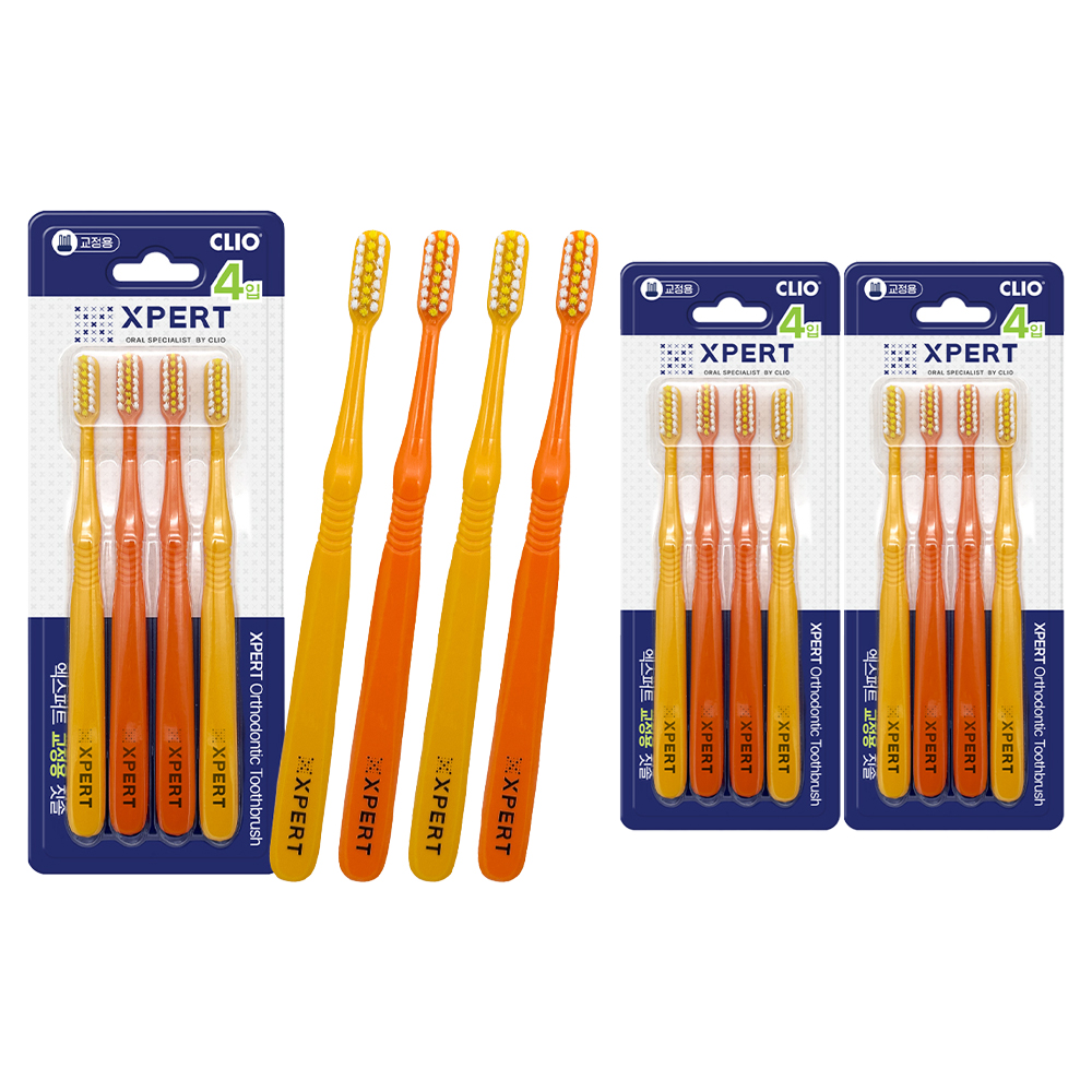 XPERT 교정용 칫솔, 3개, 4개입 11,900원