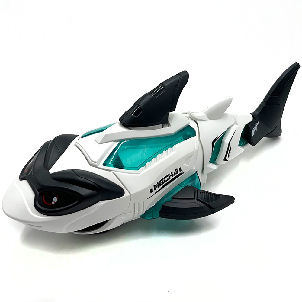 LED 신나는 멜로디 전동 움직이는 아기상어 로봇 장난감, 1개 17,500원