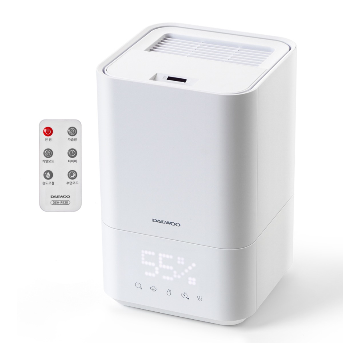 [26년형} 대우 스마트 자동 습도조절 복합식 가습기 저소음 리모컨 5L, 오프화이트, DEH-R930 97,900원