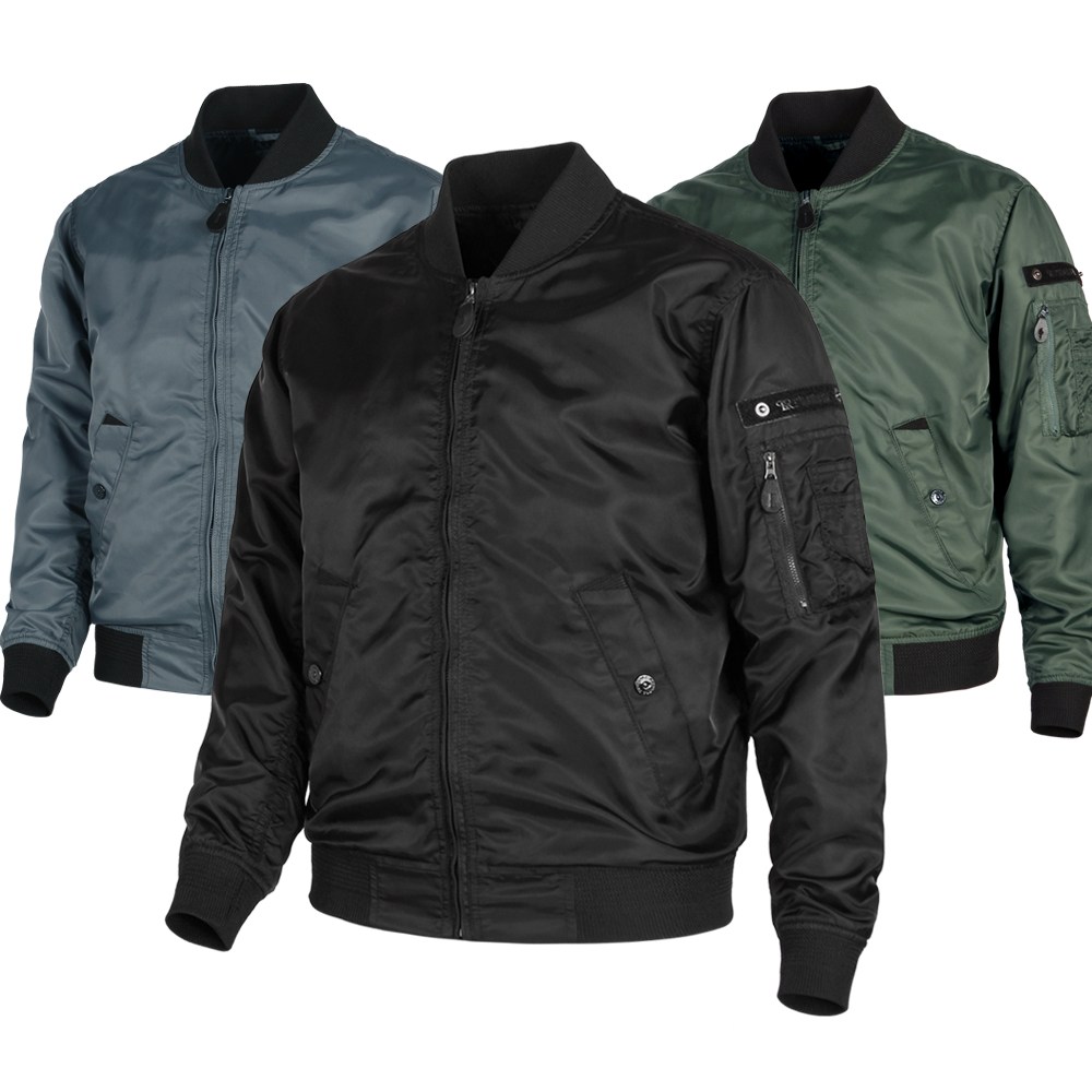 프로모어 춘추용 MA-1 남성 항공점퍼 블루종 바람막이 시보리 빅사이즈 단체복 작업복 29,800원