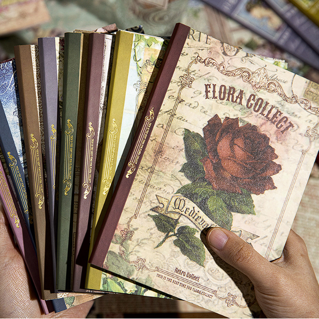 숲의정원 빈티지 다꾸 레트로 콜렉트 풍경 자연 꽃 인물 양면 메모지 배경지북 세트 대용량 플라워 스티커 3,800원