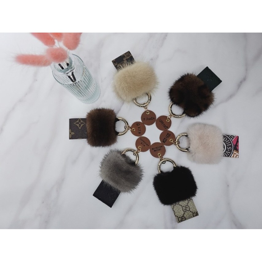 주문제작;특별한각인;북유럽스킨밍크백참고리(가방고리,차키등등) 24,900원
